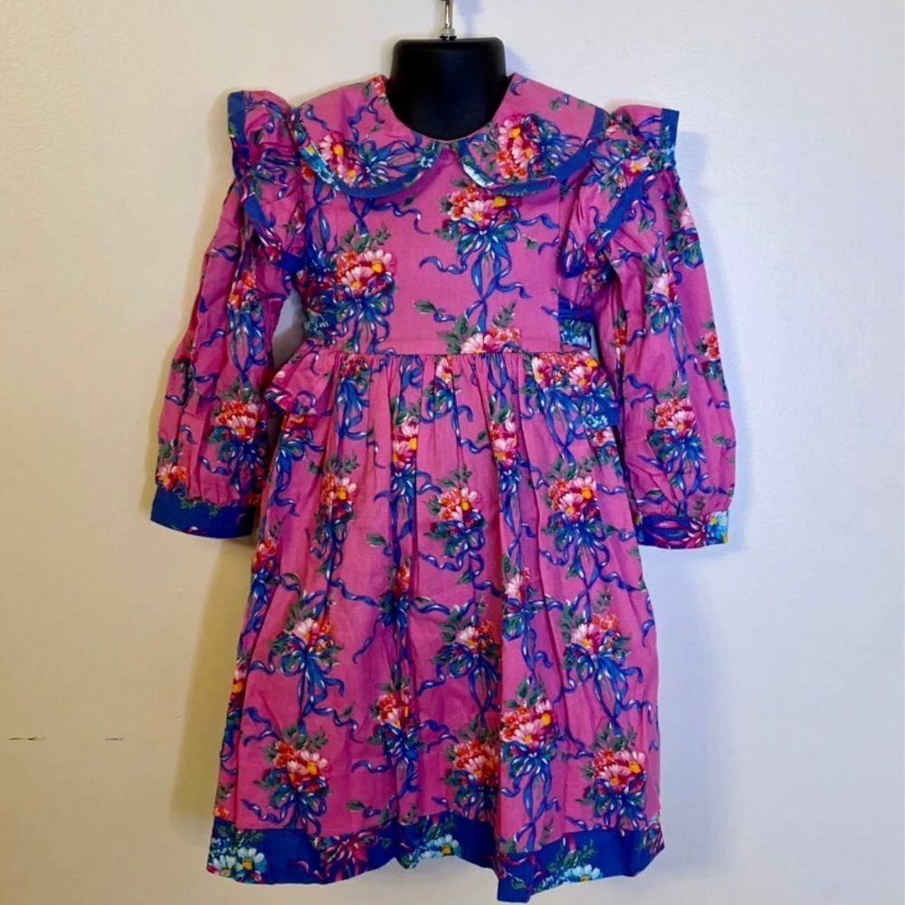 Vintage 3T Simi Floral Tea Party Dress‎